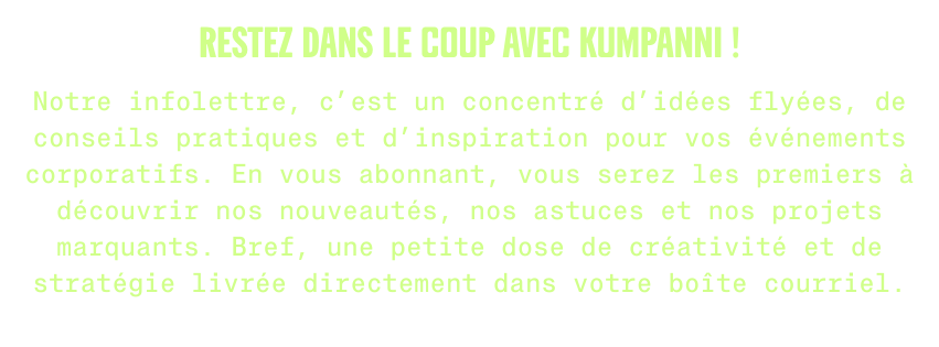 Texte Infolettre - Intro
